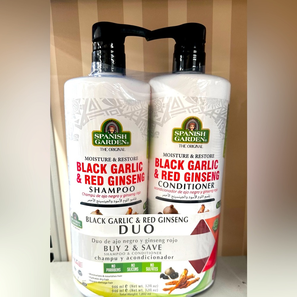 Black Garlic & Red Ginseng Shampoo and Conditioner Duo